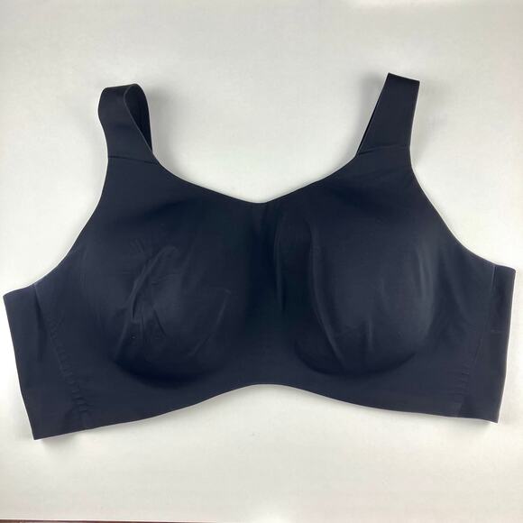 Knix Sports Bra Plus Size 8+ Black Catalyst High Impact Workout Wireless - Picture 1 of 7